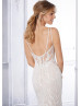 Enchanting Ivory Lace Open Back Wedding Dress Enchanting Ivory Lace Open Back Wedding Dress